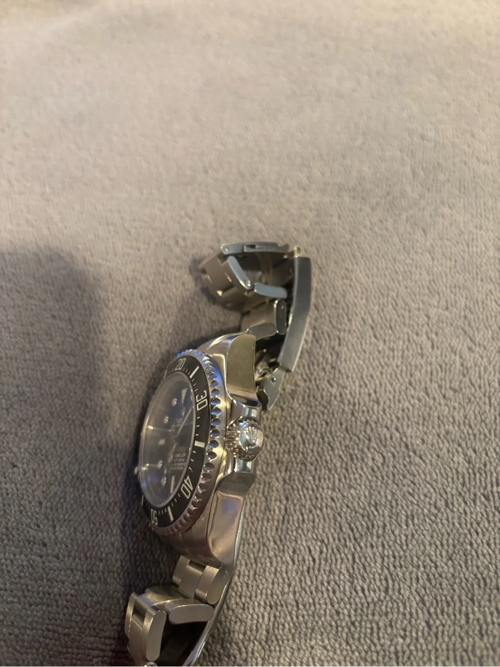 NEW: Deep Sea-Dweller Silver Blue Black Divers Watch